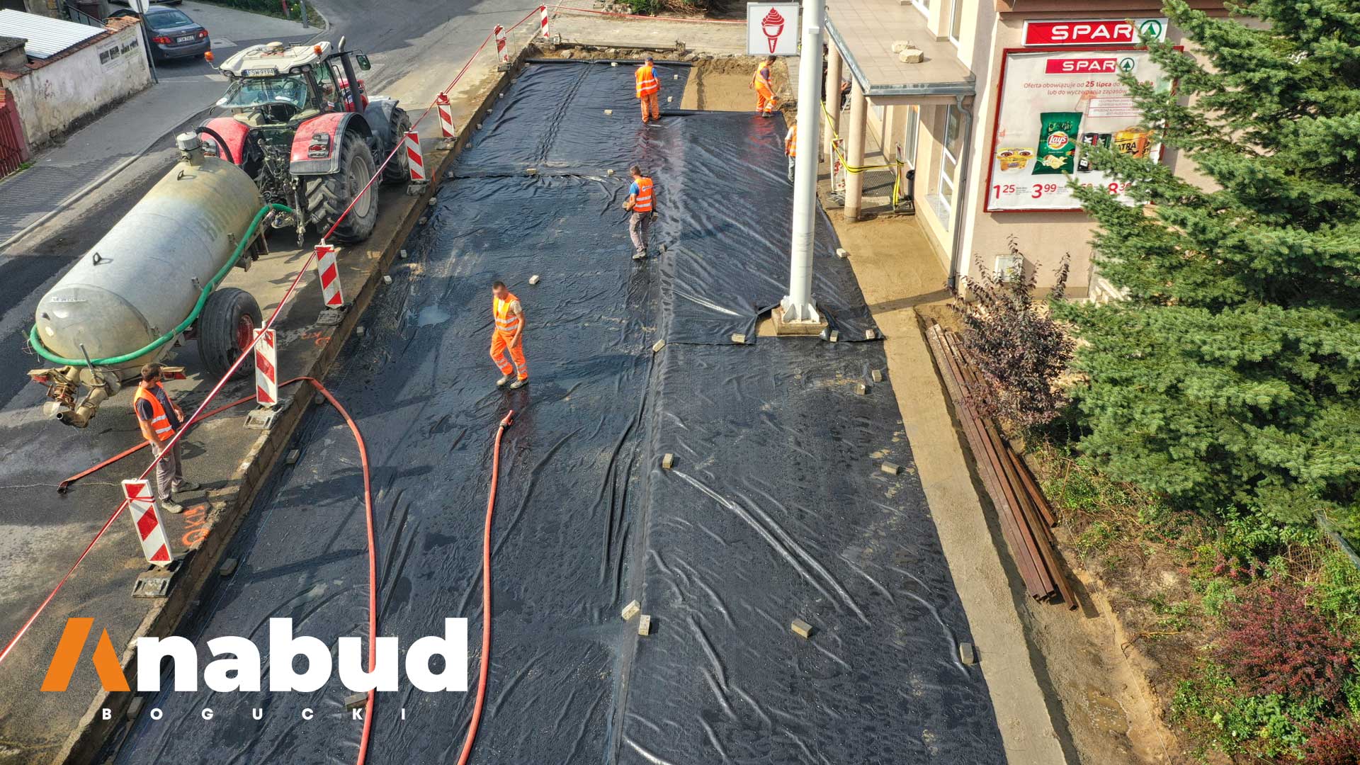 Budowa parkingu z kostki granitowej – Łagów, woj. lubuskie